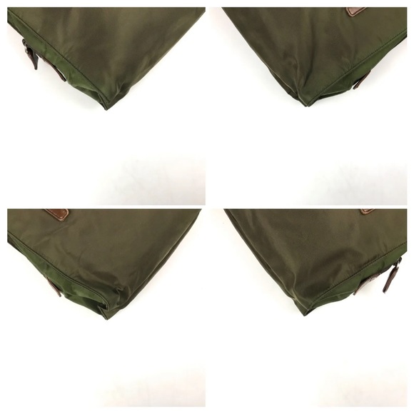 Prada Dark Khaki Green Nylon Shoulder Bag - Picture 9 of 10